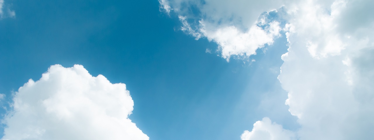 Cloudy blue sky 